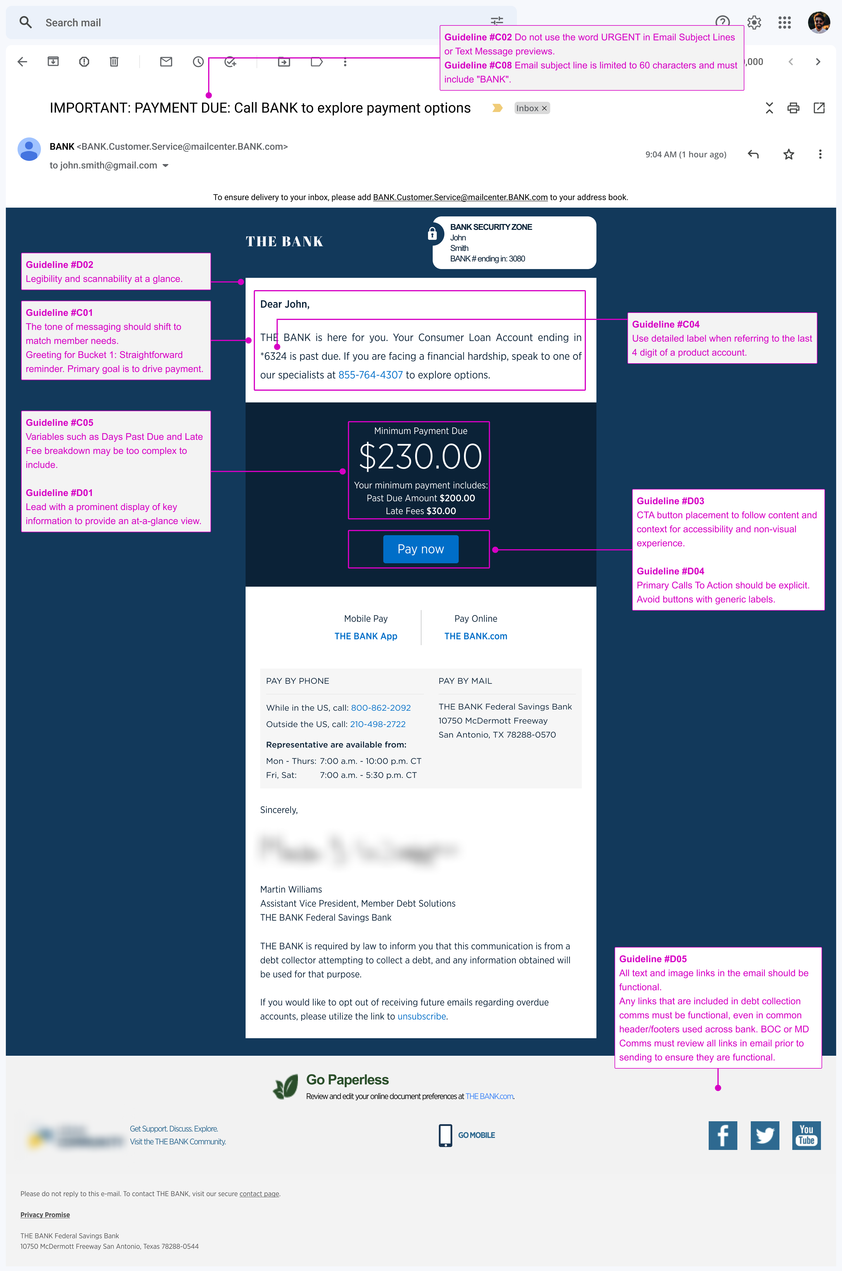 Desktop email — final treatment